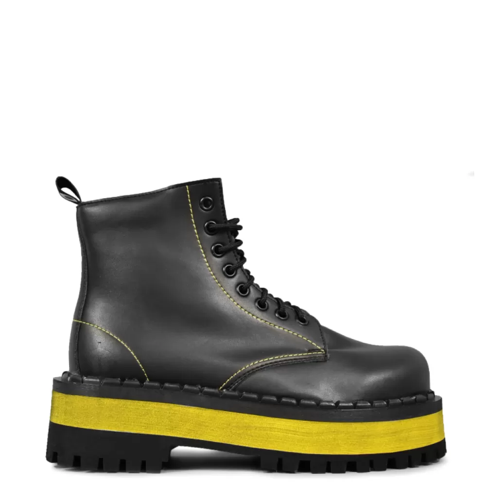 ALTERCORE Platform Shoes< 653 Vegan Black/Yellow