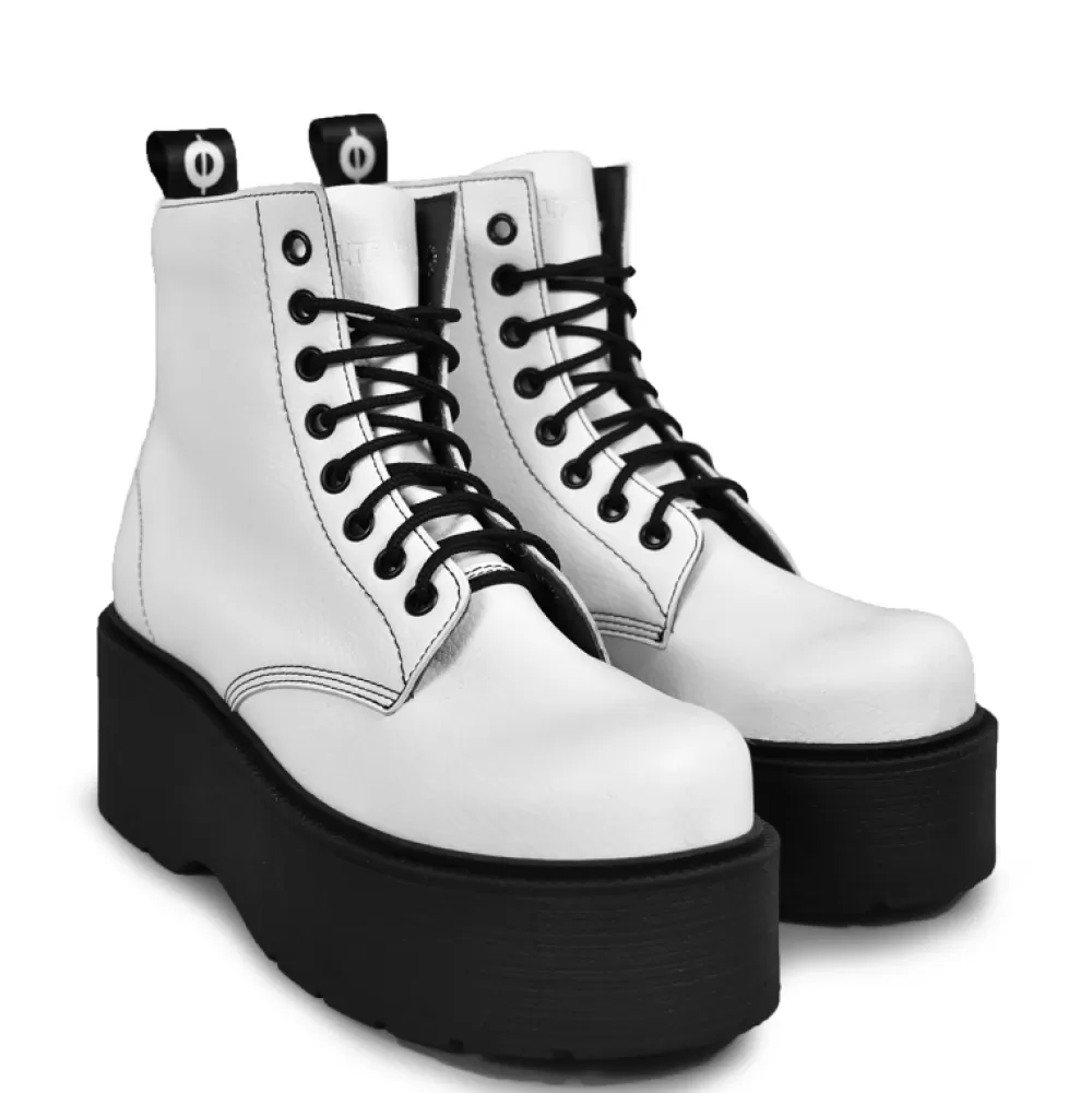 ALTERCORE Platform Shoes< Adara Vegan White