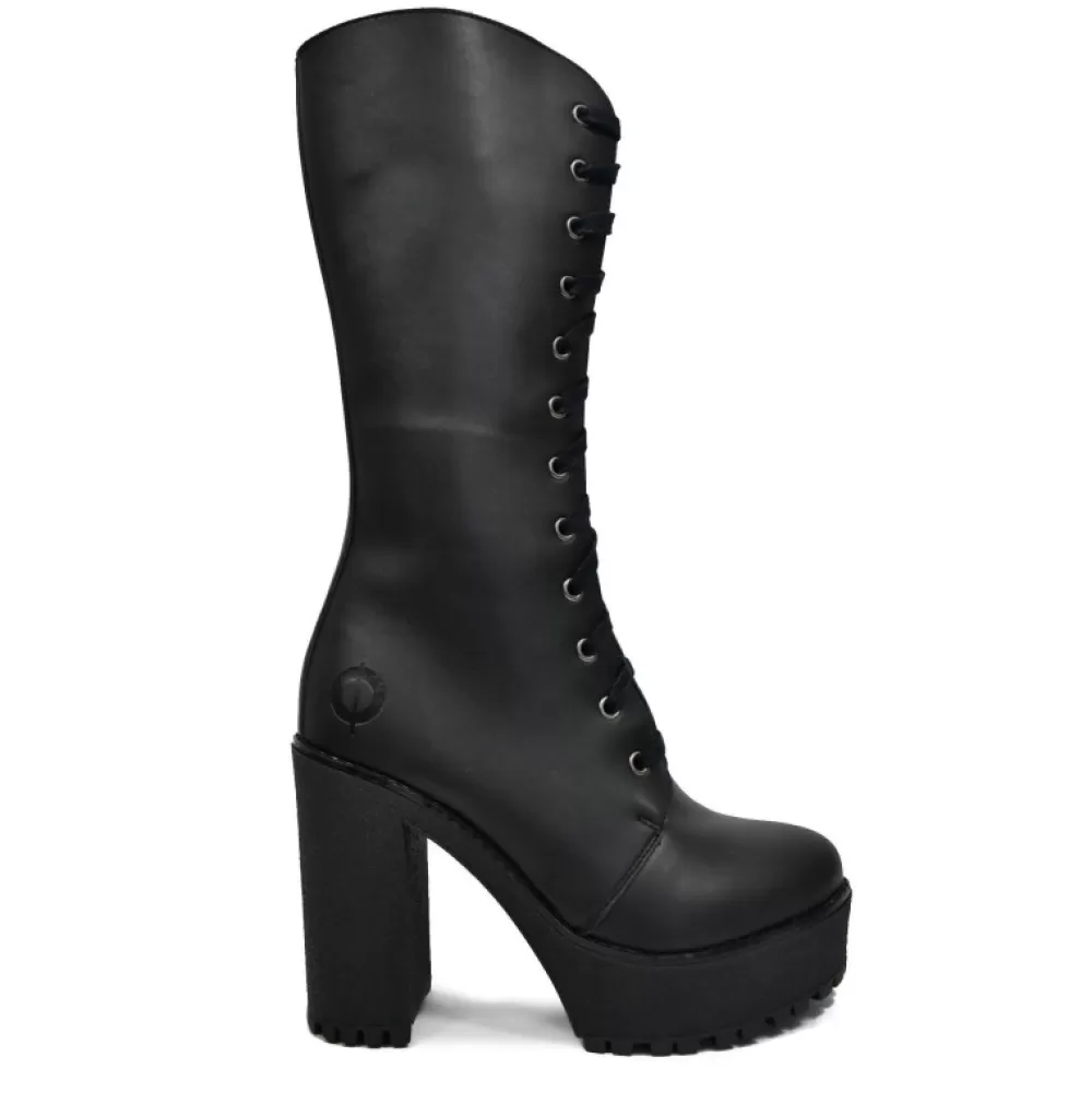 ALTERCORE Knee-High Boots< Alexa Vegan Black