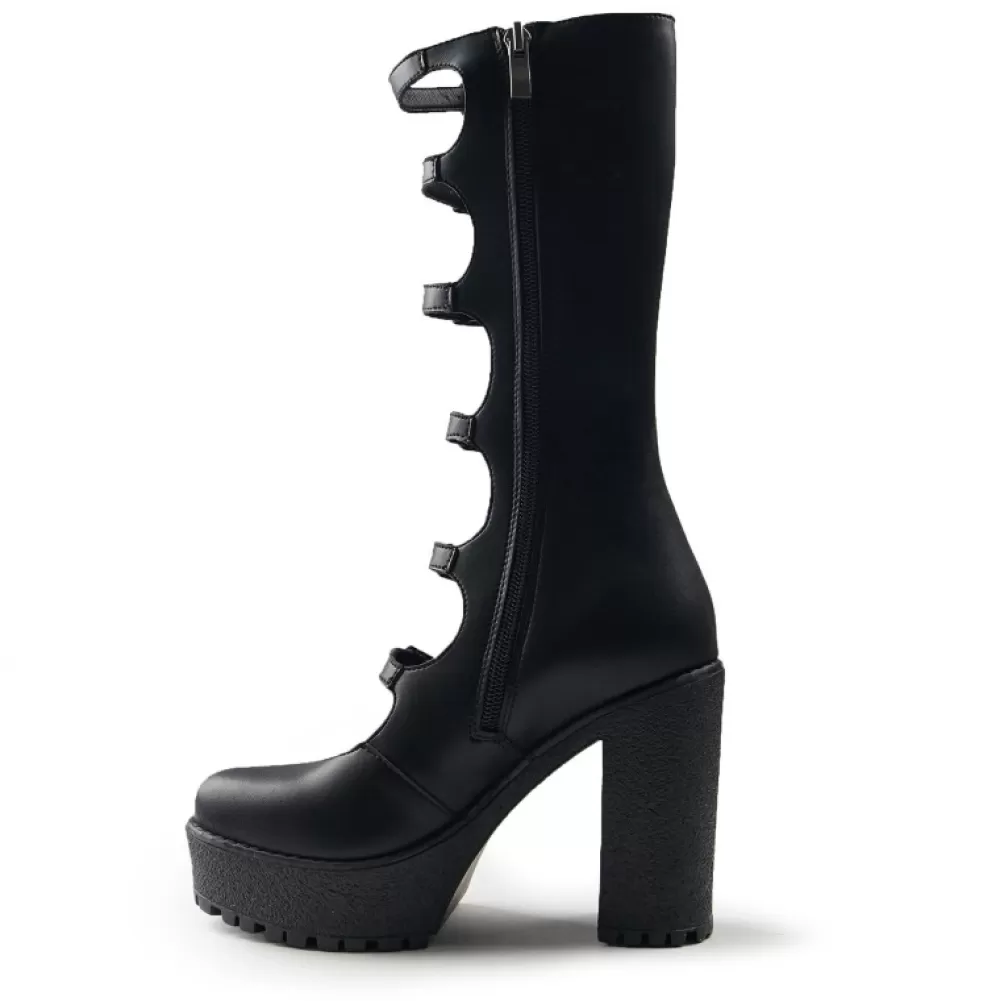 ALTERCORE Ankle Boots< Amber Vegan Black