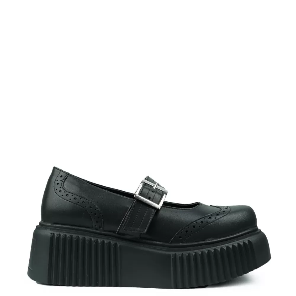 ALTERCORE Platform Shoes< Anabelle Vegan Black