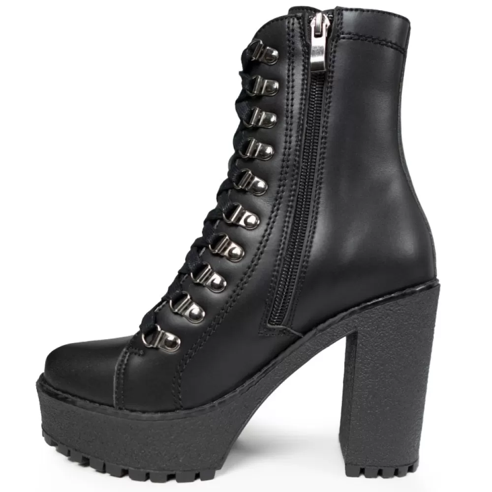 ALTERCORE Ankle Boots< Angelina Vegan Black