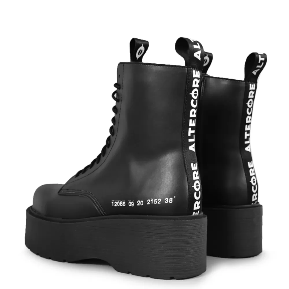 ALTERCORE Platform Shoes< Auren Vegan Black