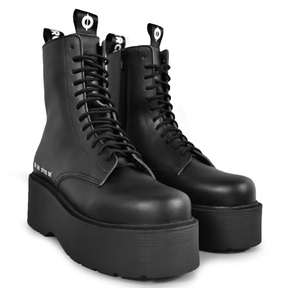 ALTERCORE Platform Shoes< Auren Vegan Black