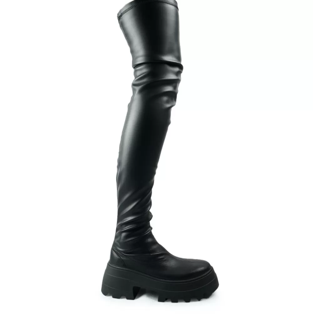 ALTERCORE Knee-High Boots< Calla Black