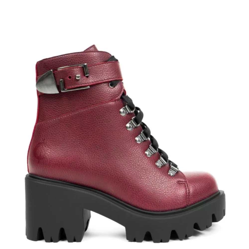 ALTERCORE Ankle Boots< Enid Vegan Burgundy