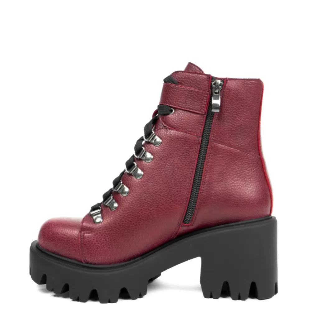 ALTERCORE Ankle Boots< Enid Vegan Burgundy