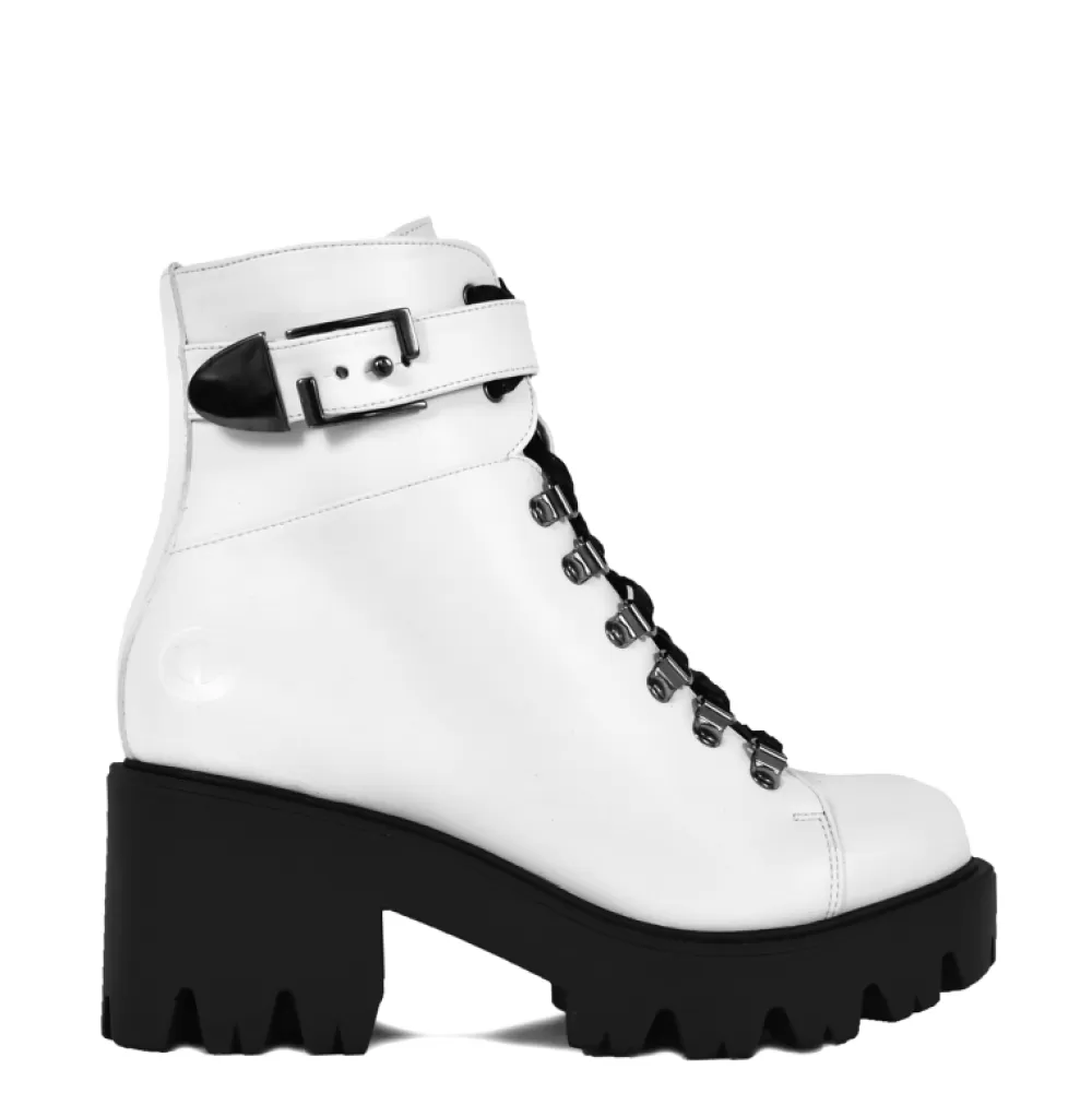 ALTERCORE Ankle Boots< Enid Vegan White