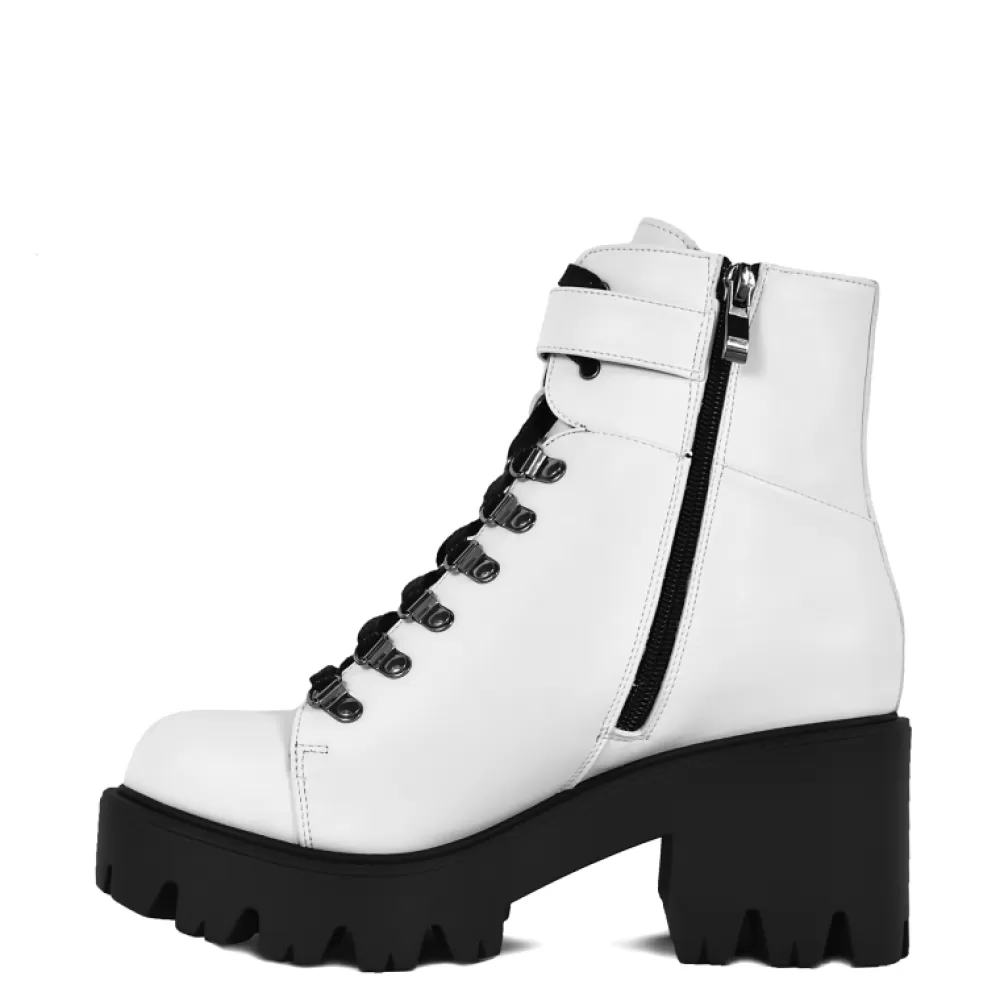 ALTERCORE Ankle Boots< Enid Vegan White