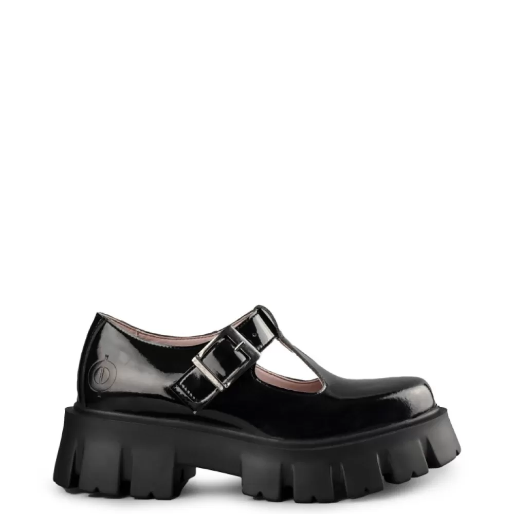 ALTERCORE Shoes< Jane Vegan Black Patent