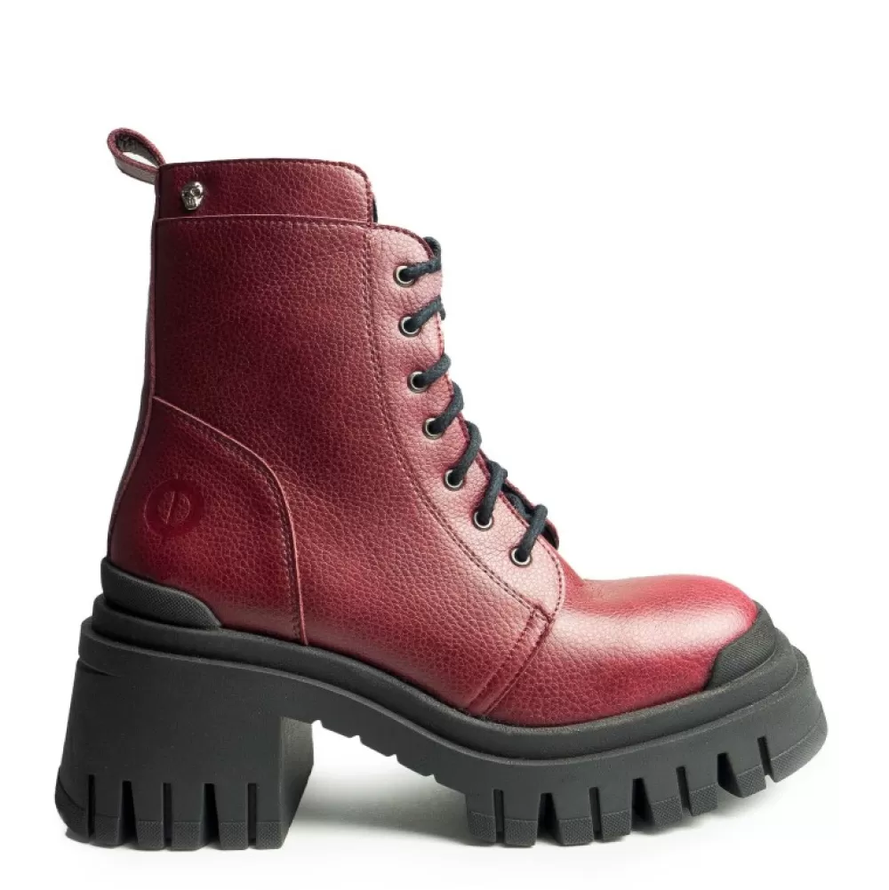 ALTERCORE Ankle Boots< Lacerta Vegan Burgundy