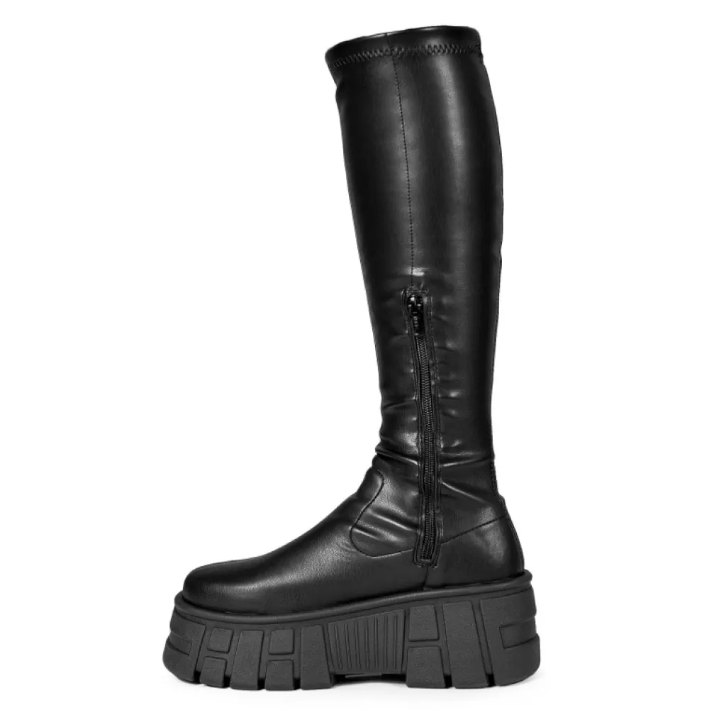 ALTERCORE Knee-High Boots< Londo Black