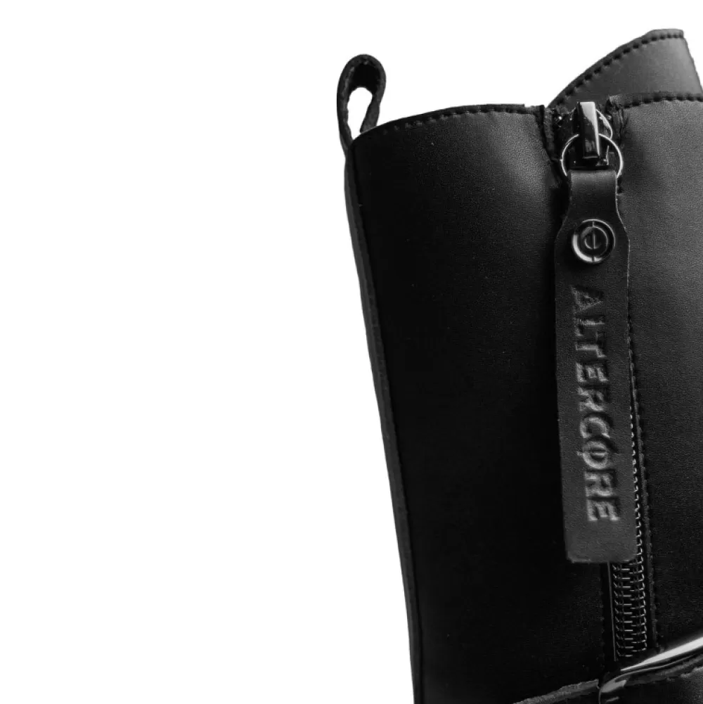 ALTERCORE Ankle Boots< Riley Vegan Rugged Black