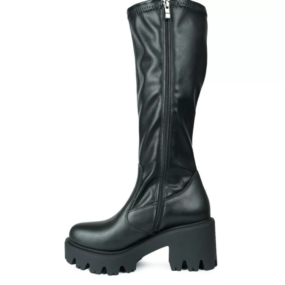 ALTERCORE Knee-High Boots< Sarin Vegan Black