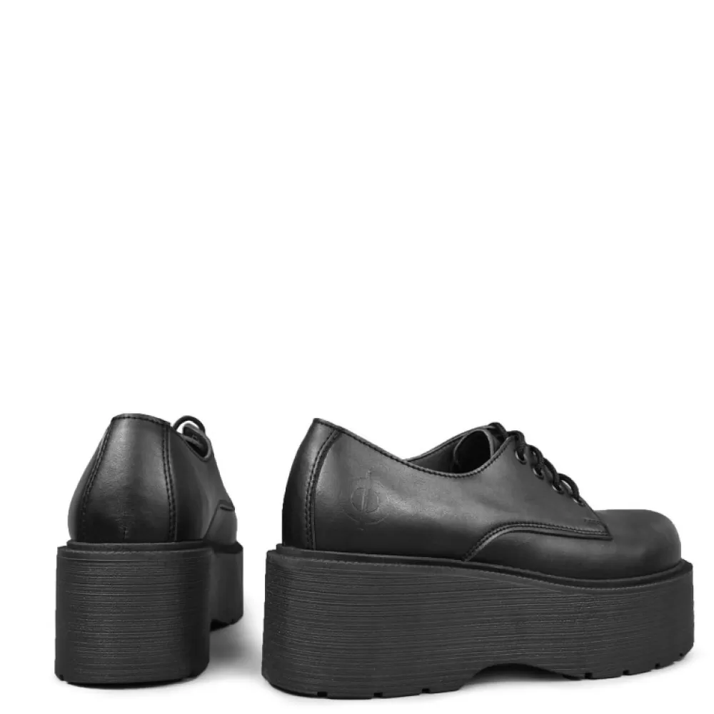 ALTERCORE Platform Shoes< Spell Vegan Black Platform Shoes
