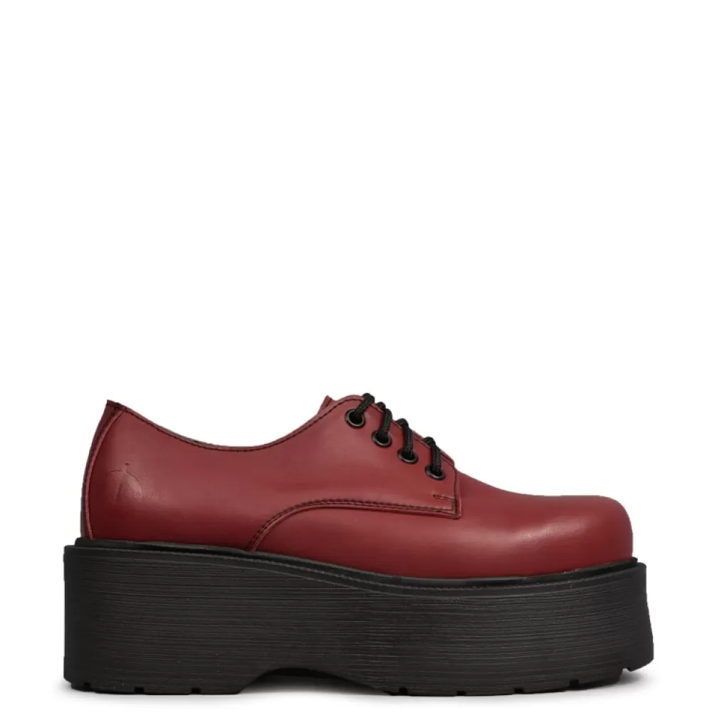 ALTERCORE Platform Shoes< Spell Vegan Burgundy