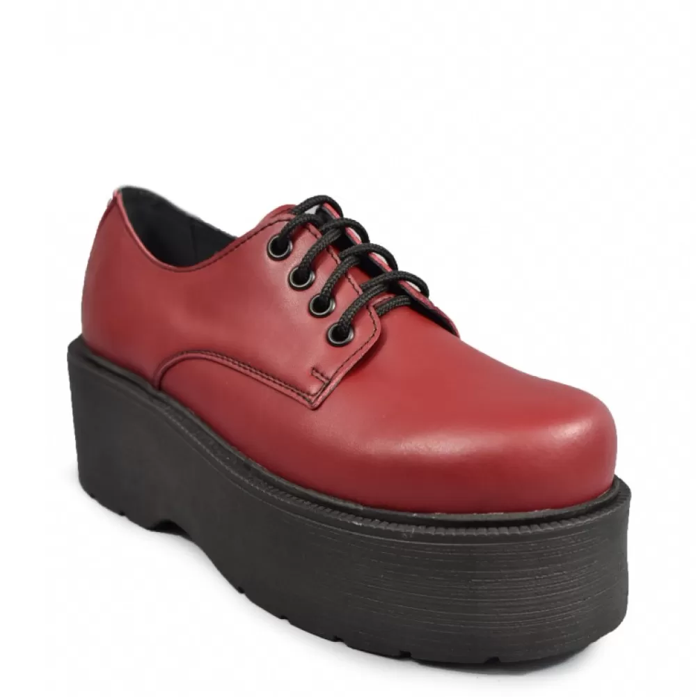 ALTERCORE Platform Shoes< Spell Vegan Burgundy