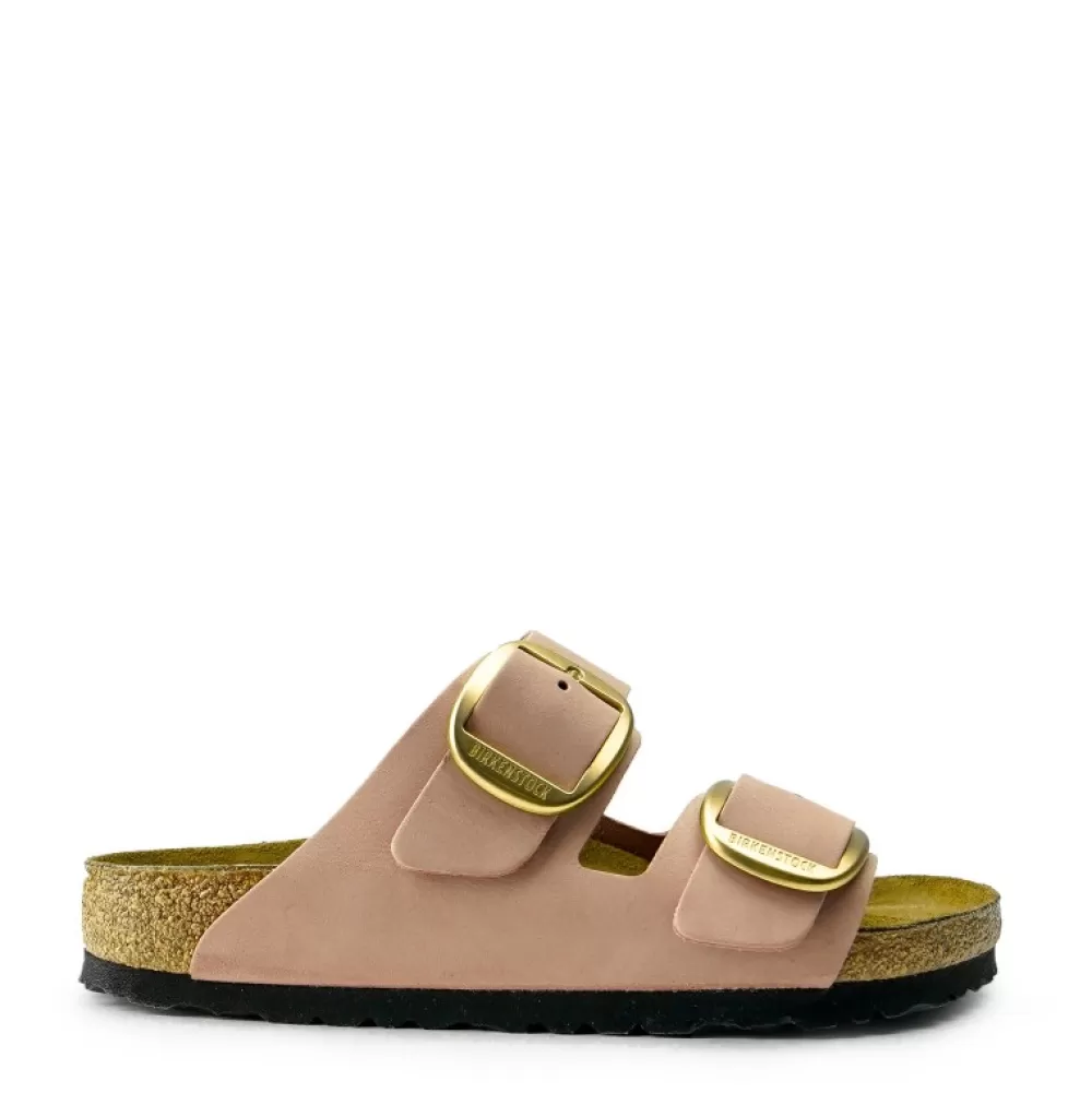 Birkenstock Flip Flops< Arizona 1023963 Big Buckle Lenb Old Rose