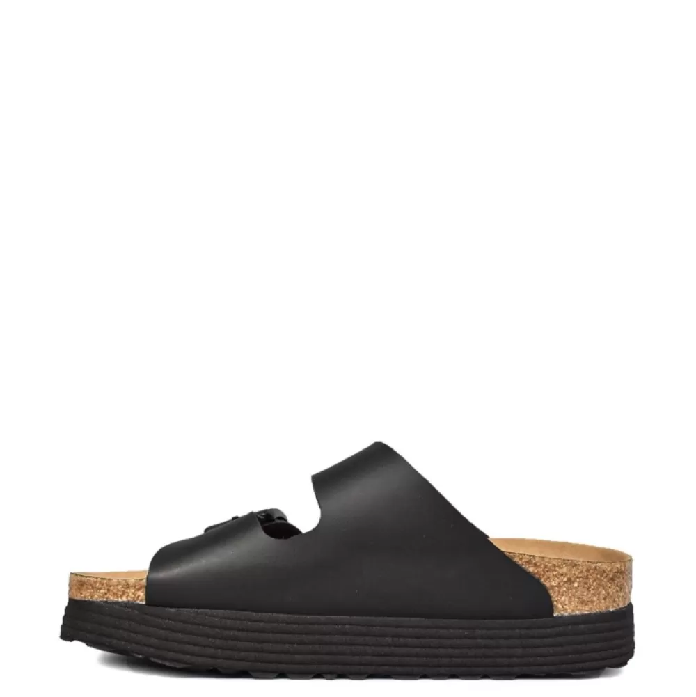 Birkenstock Flip Flops< Arizona Grooved 1018520 Vegan Black