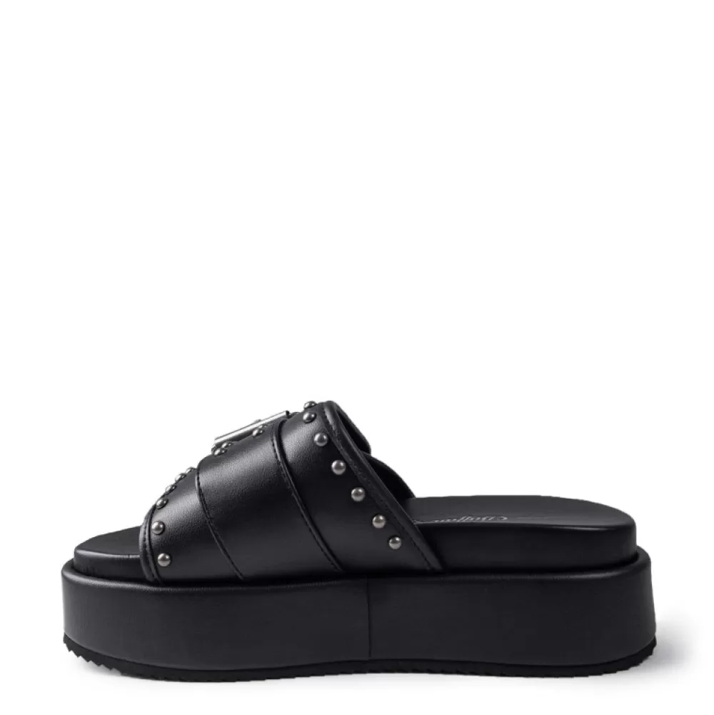 Buffalo Flip Flops< 1602149 Noa Rock Slide Vegan Black