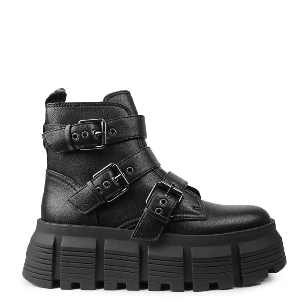 Buffalo Sneakers< Ava Ankleboot Vegan Black