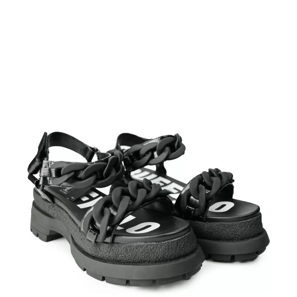 Buffalo Platform Shoes< Rude Chain Vegan Black