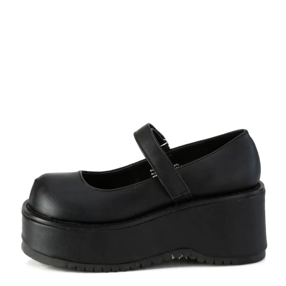 DemoniaCult Platform Shoes< Dollie-01 Black