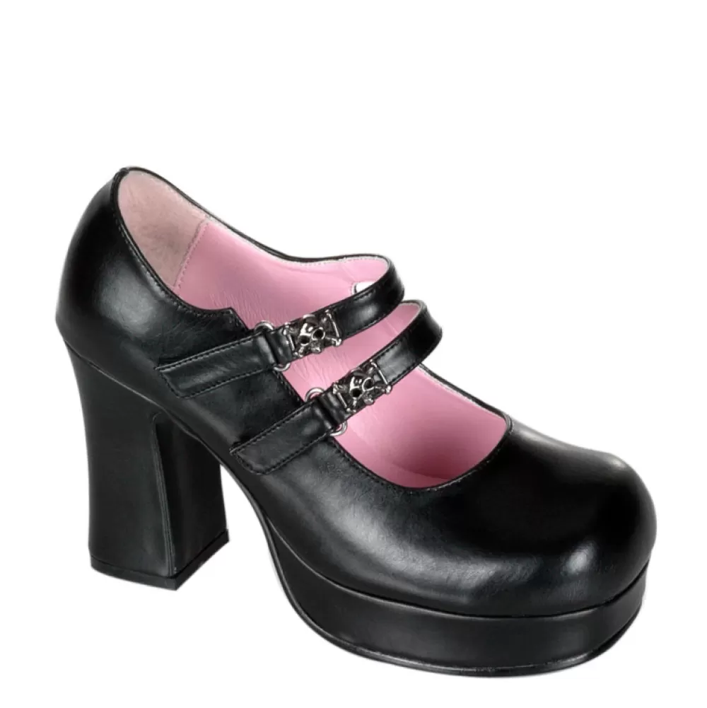 DemoniaCult Ankle Boots< Gothika-09 Black