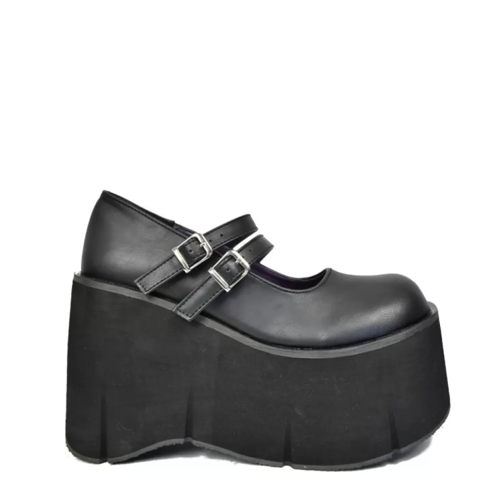 DemoniaCult Platform Shoes< Kera-08 Black