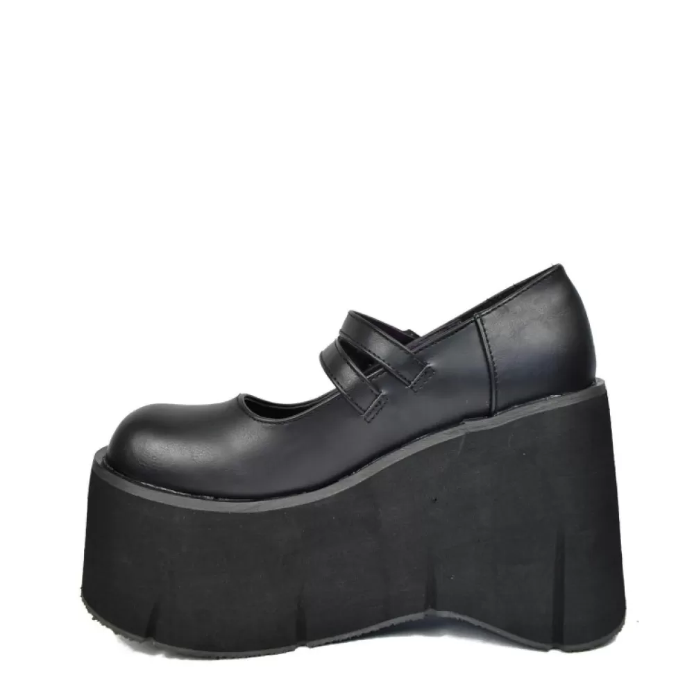 DemoniaCult Platform Shoes< Kera-08 Black