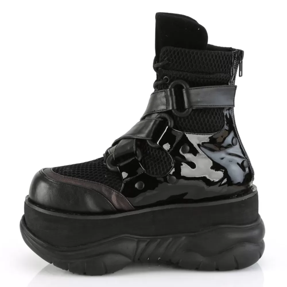 DemoniaCult Platform Shoes< Neptune-126 Black