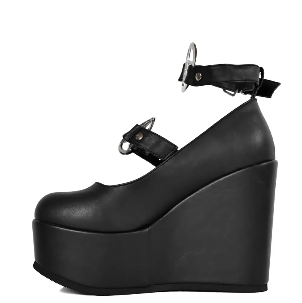 DemoniaCult Platform Shoes< Poison-99-1 Black