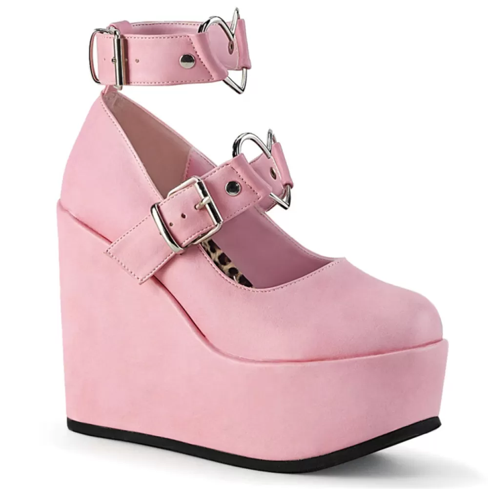 DemoniaCult Platform Shoes< Poison-99-2 Pink