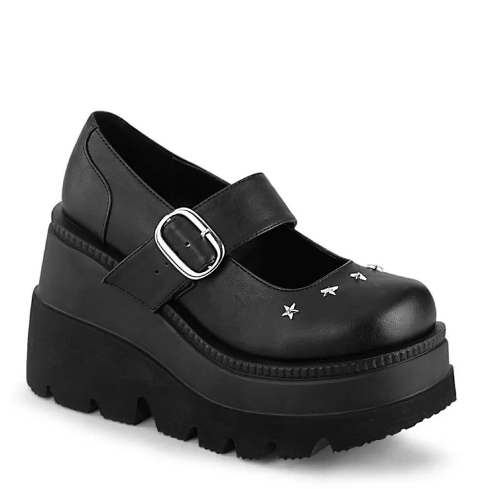 DemoniaCult Platform Shoes< Shaker-23 Black