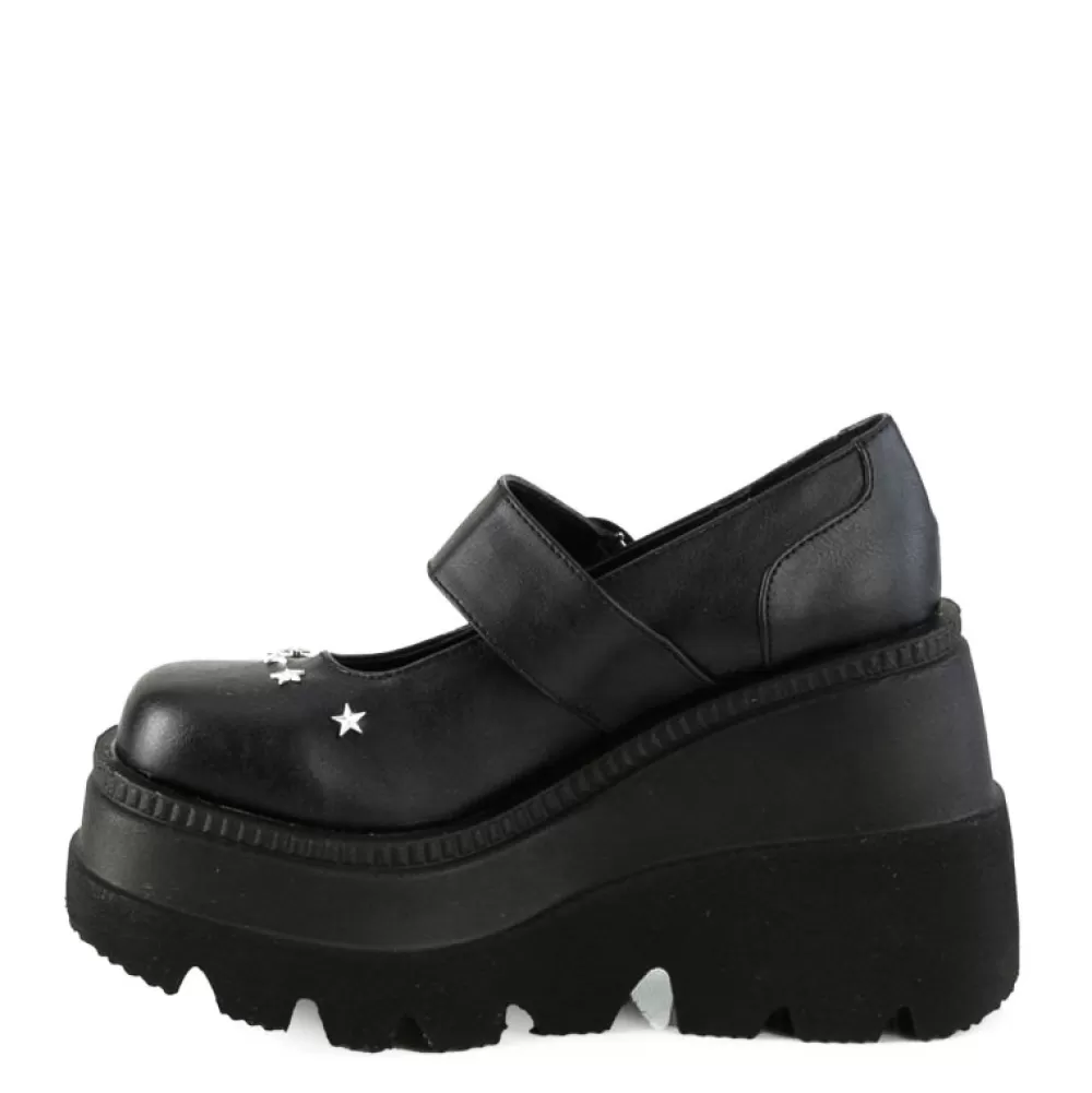 DemoniaCult Platform Shoes< Shaker-23 Black