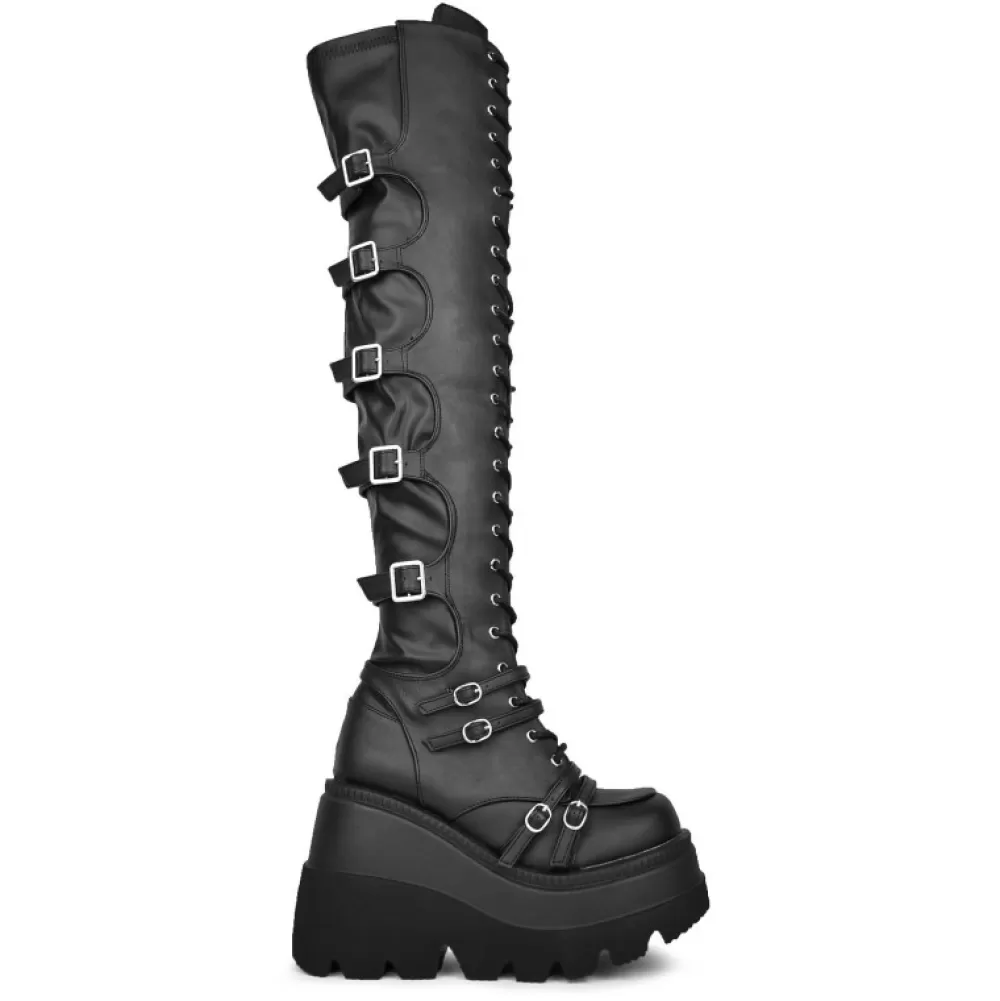 DemoniaCult Platform Shoes< Shaker-350 Black