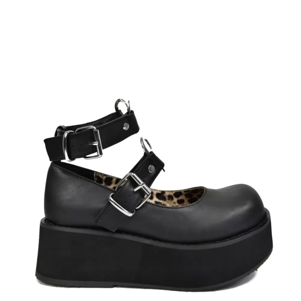 DemoniaCult Platform Shoes< Sprite-02 Black