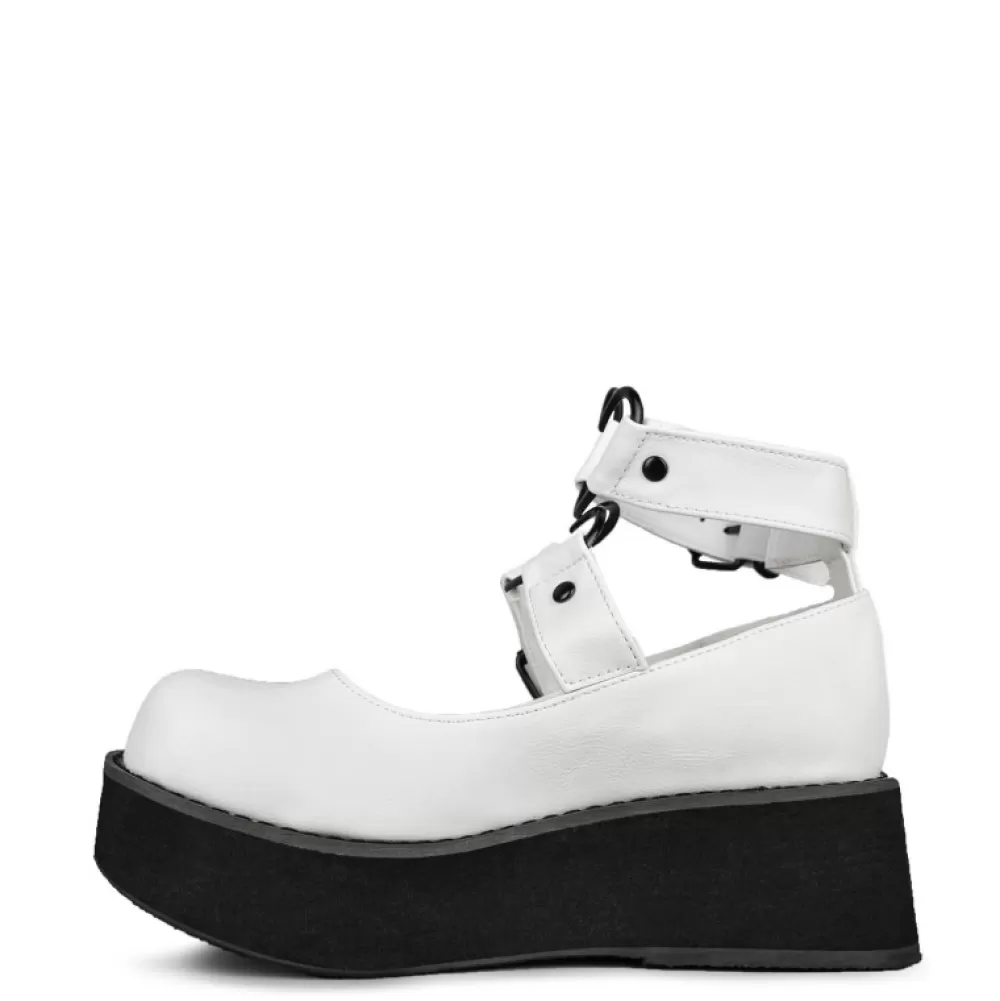 DemoniaCult Platform Shoes< Sprite-02 White