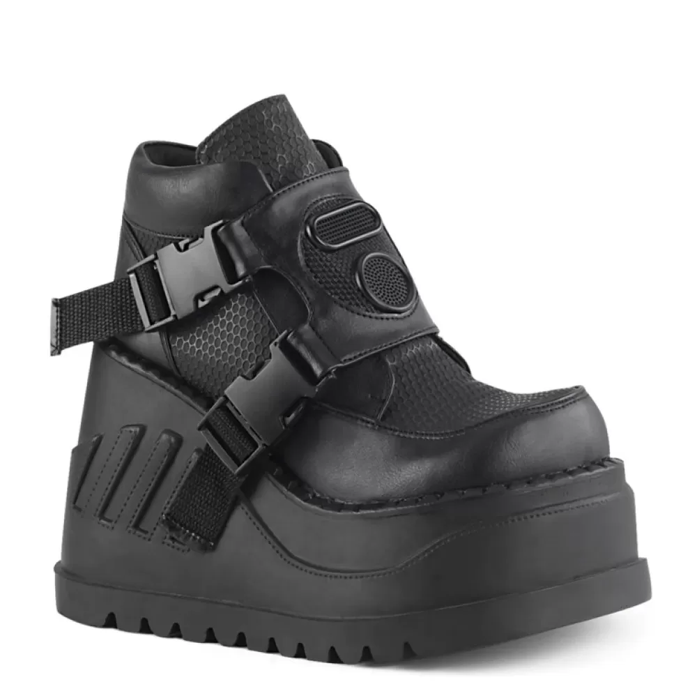 DemoniaCult Platform Shoes< Stomp-15 Black