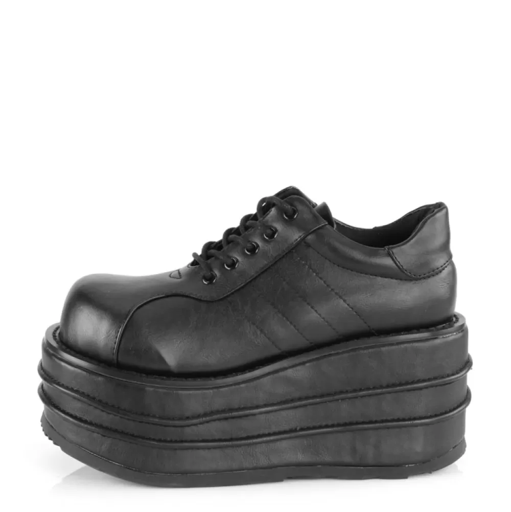 DemoniaCult Platform Shoes< Tempo-08 Black