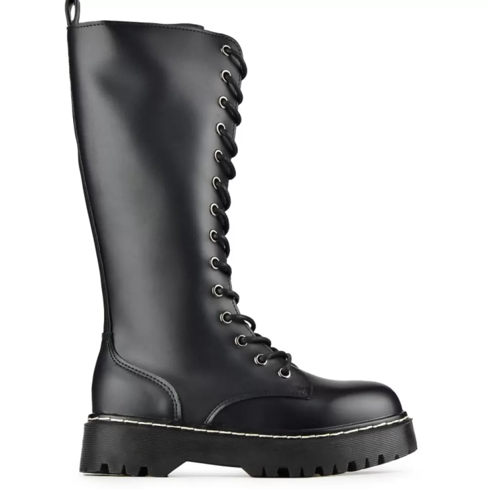 EMMSHU Knee-High Boots< Calie Black