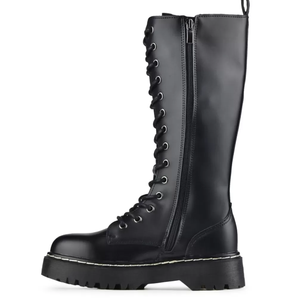 EMMSHU Knee-High Boots< Calie Black