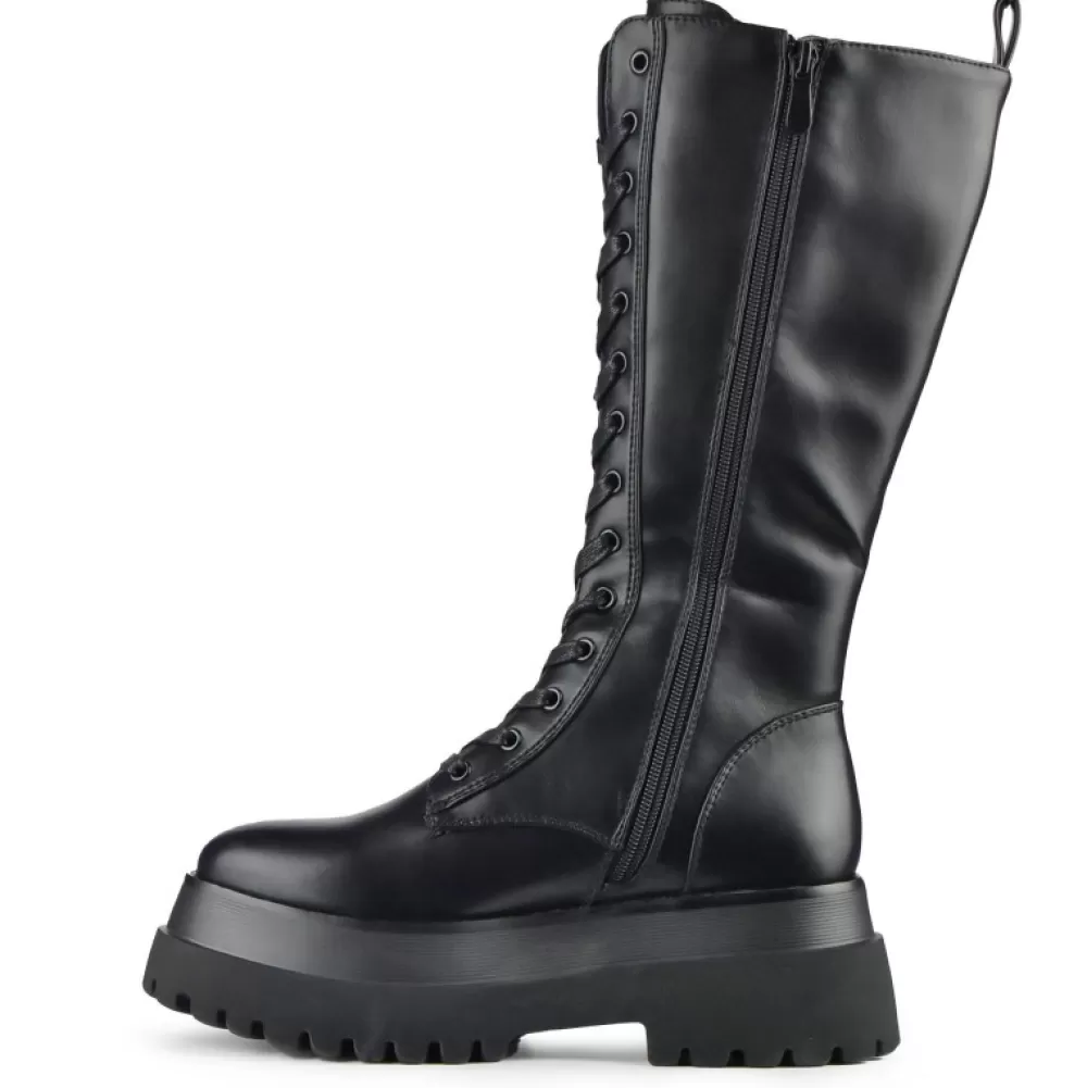 EMMSHU Knee-High Boots< Deisi Black