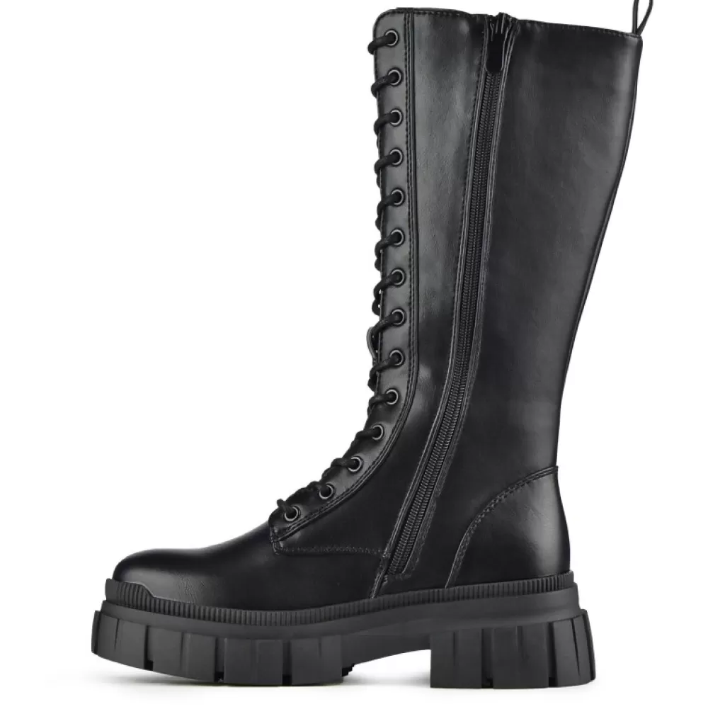 EMMSHU Knee-High Boots< Tara Black