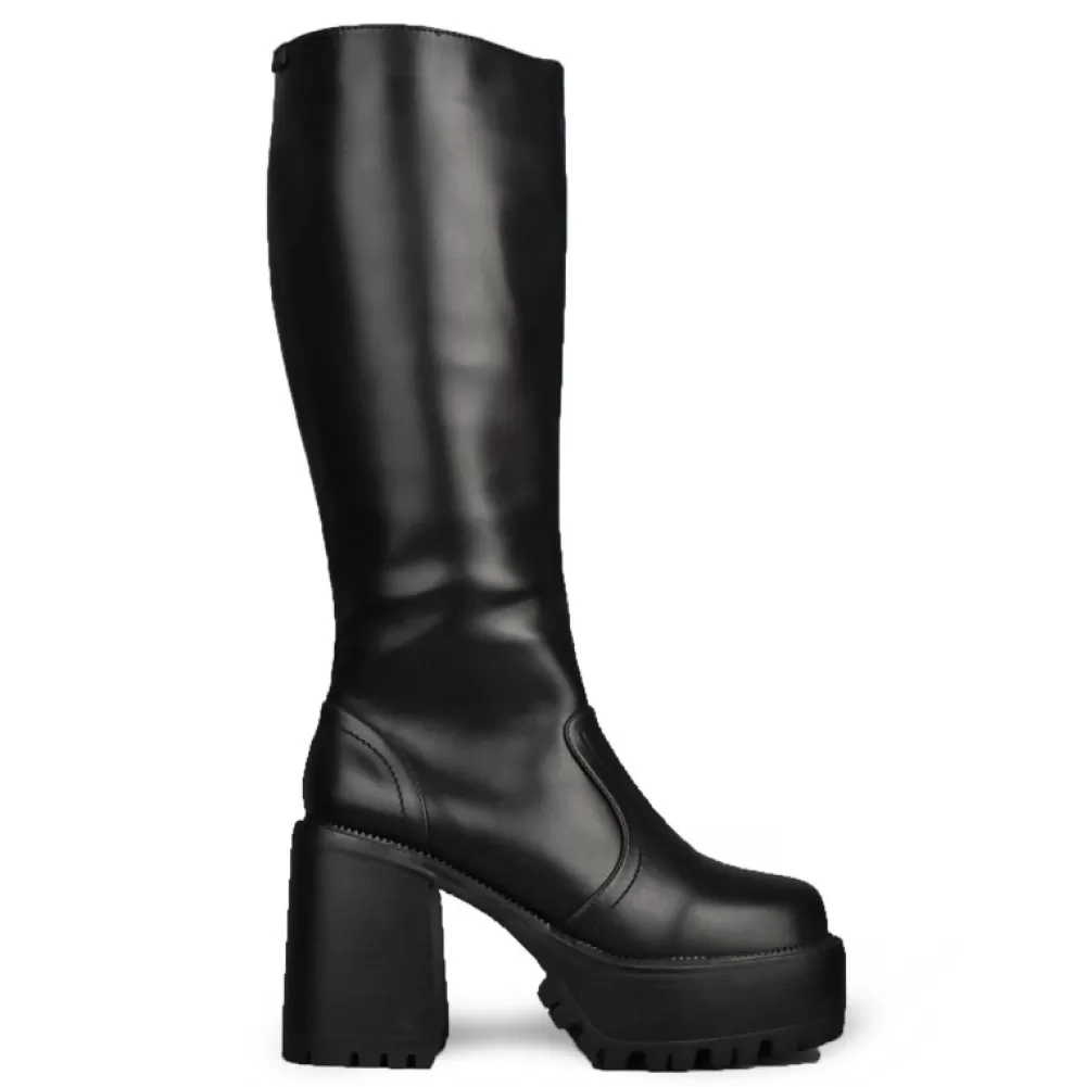 EMMSHU Knee-High Boots< Xena Black