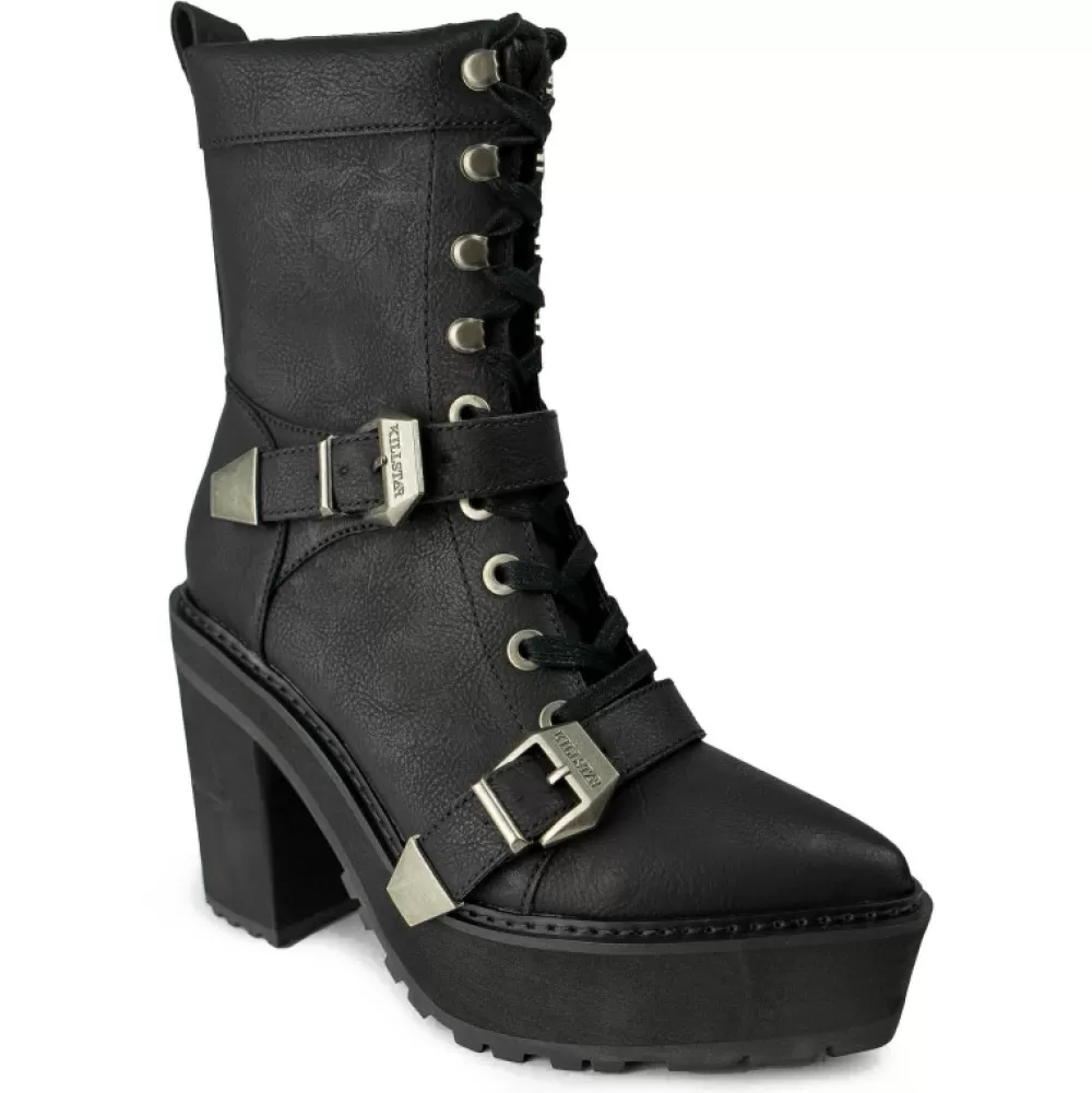 Killstar Ankle Boots< Annihilation Boots Black