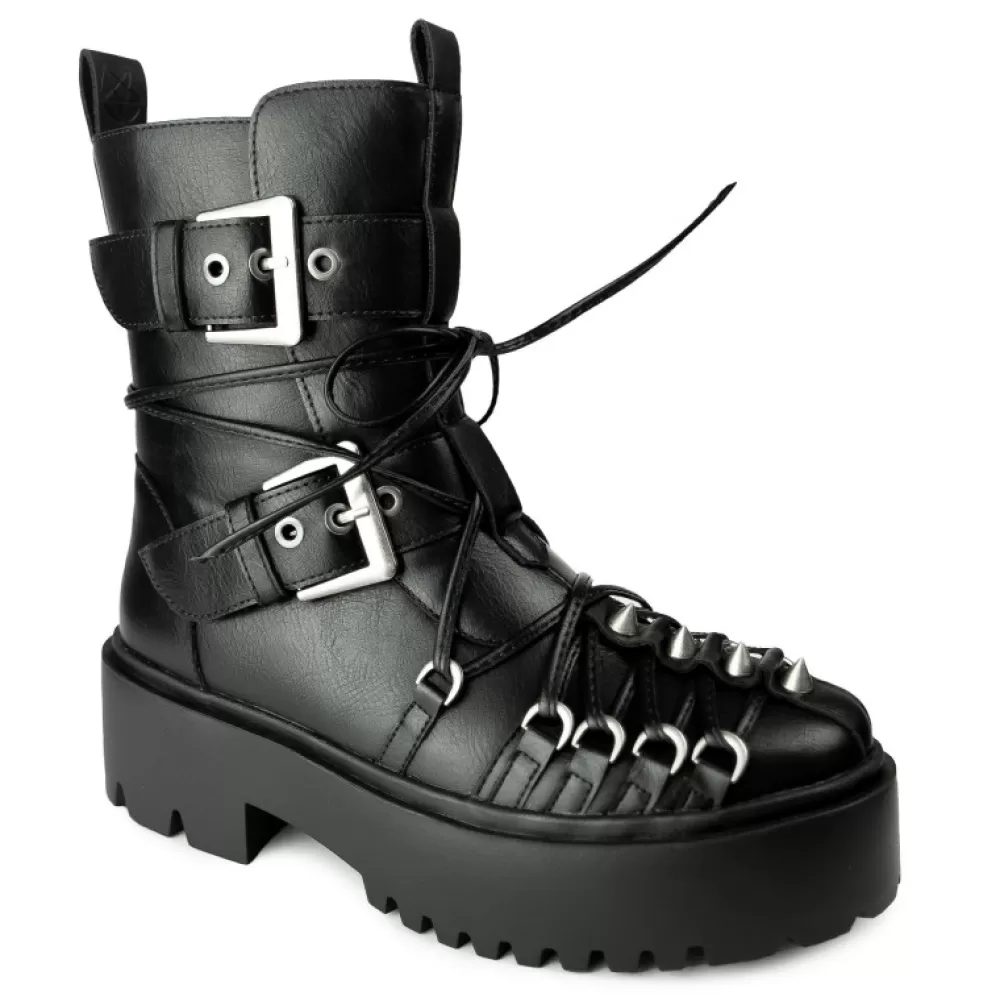 Killstar Boots< Disaster Boots Black