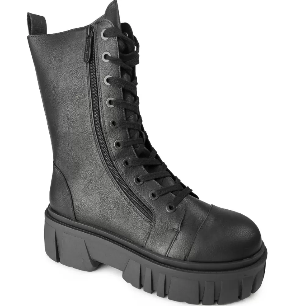 Killstar Boots< Kick The Bucket Boots Black