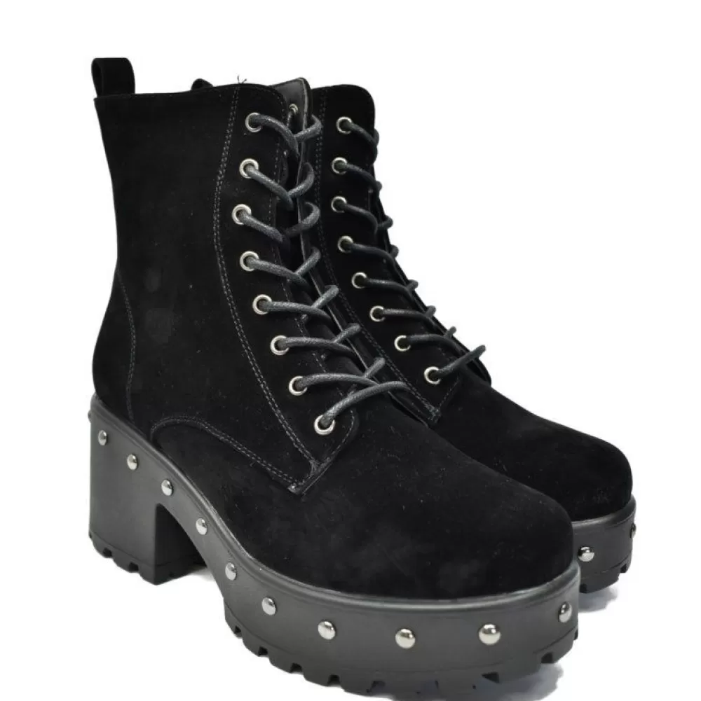 Koi Footwear Ankle Boots< Nd51 Black Suede