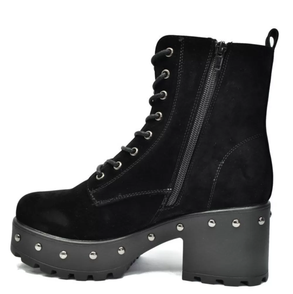 Koi Footwear Ankle Boots< Nd51 Black Suede